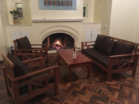 Fireplace, books