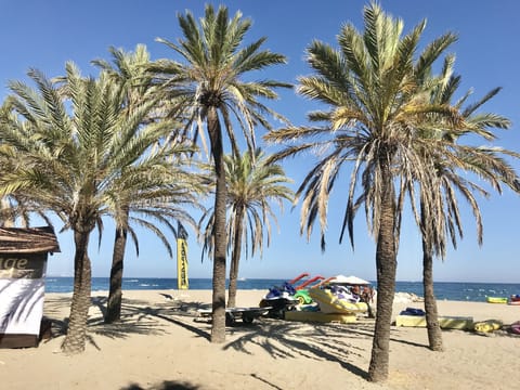 Beach nearby, beach towels