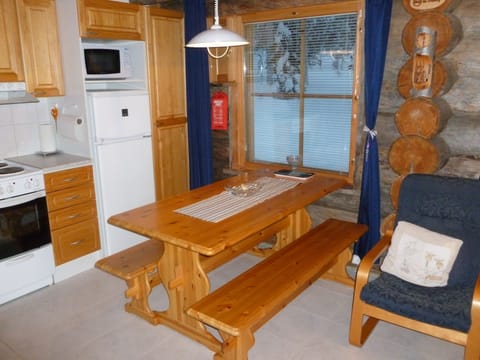 Kitchen/dining with views to the forest