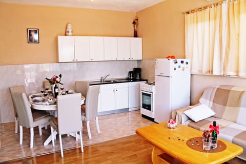 Dining and kitchen