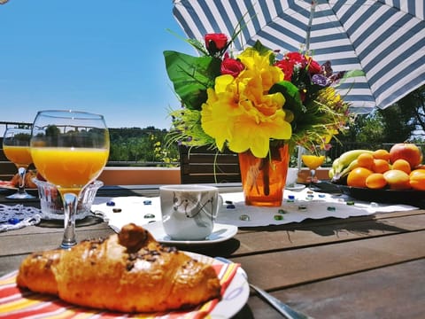 Breakfast on terrace