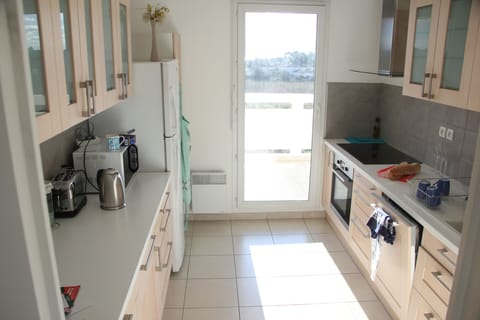 Our kitchen opens on to the main terrace