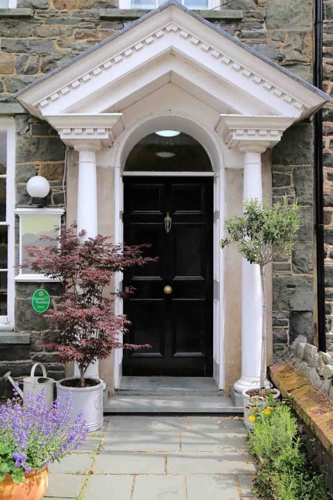 Front door detail in spring