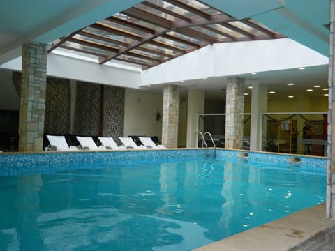 Indoor pool, a heated pool