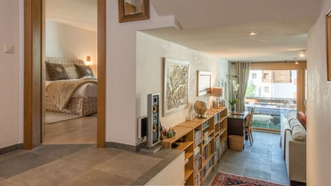 View in to Le Corbassiere from front door