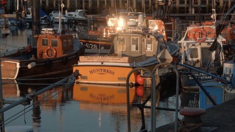 Girvan harbour ' where you can hire a boat for fishing or trips.