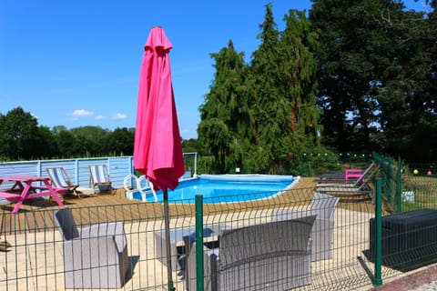 Secure pool, fenced and gated