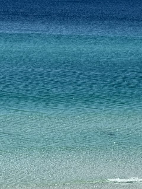 On the beach, sun loungers