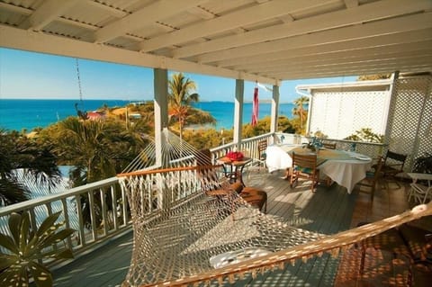 La Mer's spacious porch with hammock, outdoor 