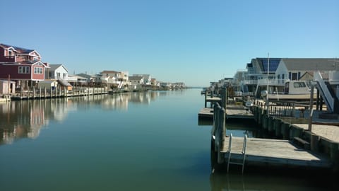 View from Pier down the lagoon to Tuckerton Bay
