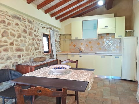 The modern kitchen in the large study (20 m2) upstairs