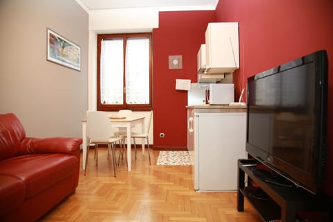 Living area with kitchen