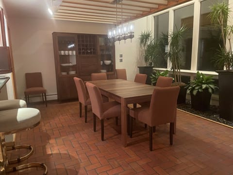 Dining room with new furniture