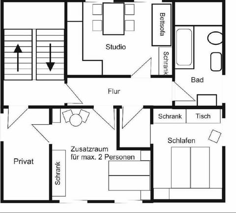 Floor plan of our apartment