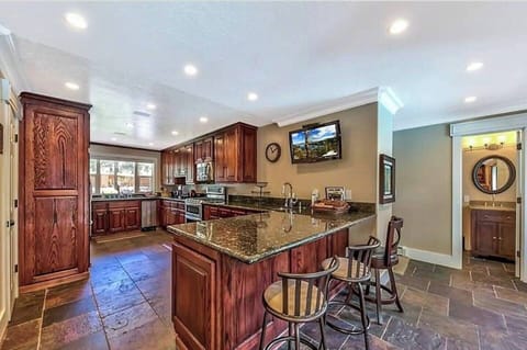 KitchenAid Appliances Hydronic heated floor Kitchen addition Min Bar Ice maker and Wine Cellear