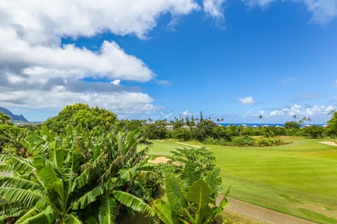 Enjoy the direct view of the Makai Golf Course.