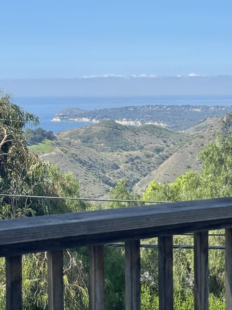 View of Point Dume from main room front of deck.