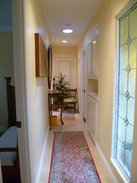 Hallway from Living Space to Bedroom and Bathroom