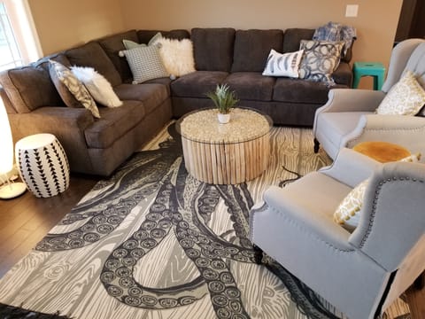 Sectional Seating with room for the whole family!
