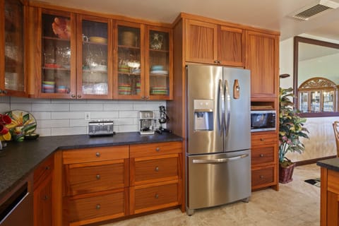 Completely furnished kitchen with everything you'll need, plus more.