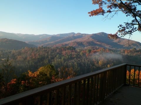 Spectacular 180 degree view year-round from the wrap-around deck