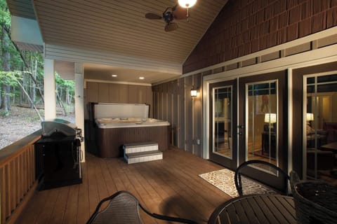 Crystal clear hot tub