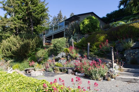 View of house from path to the beach