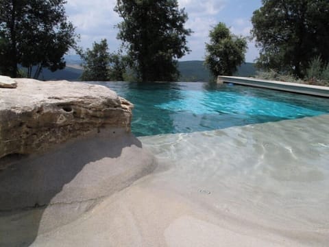 Uniquely designed Pool with Tuscany hills view