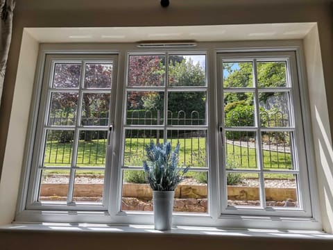 Beautiful view of the garden from bedroom window.