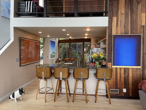 Looking into the kitchen from the great room