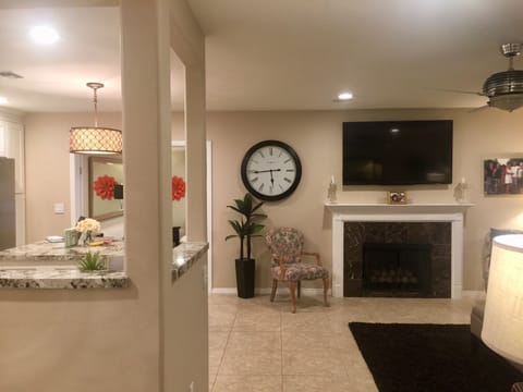 Living Area into Open Concept Kitchen
