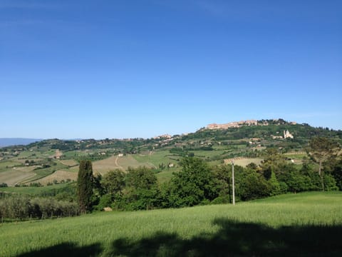 Montepulciano as viewed from the distance with beautiful surrounding areas