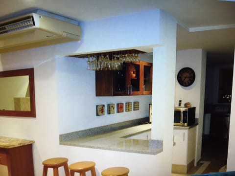 open concept with bar area