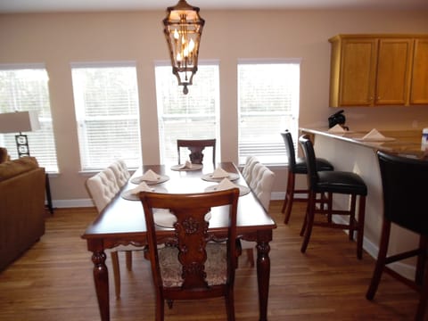 dining room-All units are furnished similarly-Typical 3 BR