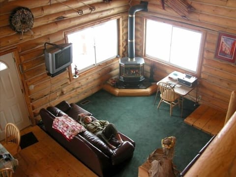 TV, fireplace, DVD player, music library