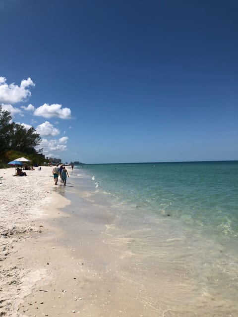 Beach nearby, sun loungers, beach towels