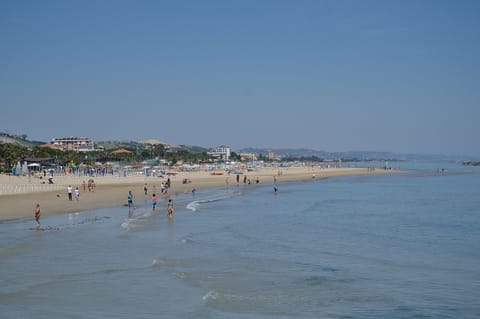 Beach nearby, sun loungers