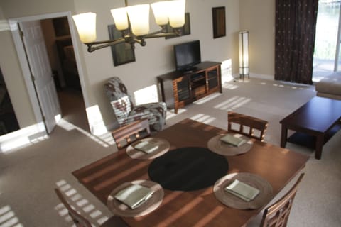 Dining area.
Typical 3 BR unit-All units are furnished similarly