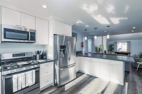 Prepare and serve your own meal using this spacious and well equipped kitchen.