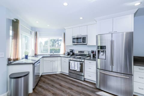 Prepare and serve your own meal using this spacious and well equipped kitchen.