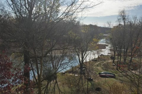 Fall view of the Ouachita River from office