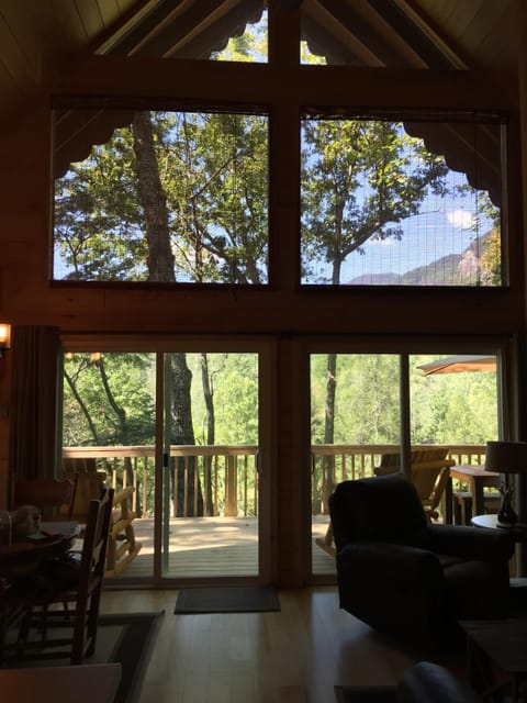 Living room looking out