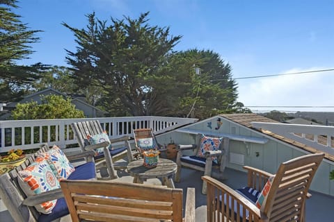 The ocean view deck is great for bird and whale watching.