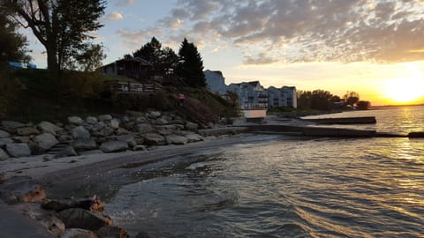 Beach in the back yard,  directly on Lake Erie