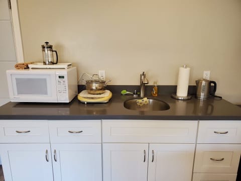 small kitchen in living area