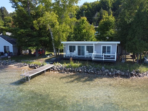 Cottage front with short dock