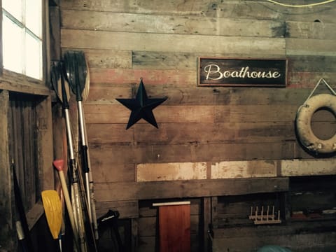 Boat room for River toys and rafts!