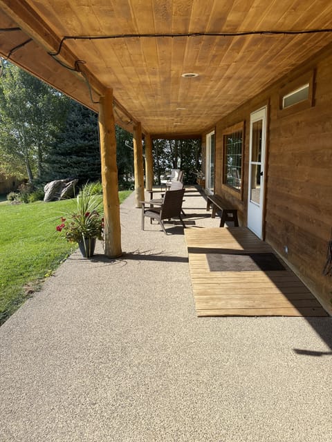 Front porch. We cant wait for you to sit and enjoy the views, quiet, animals,