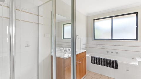 Shower, jetted tub