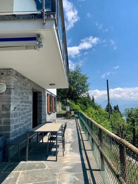 Garden seating area with view and sheltered from the wind